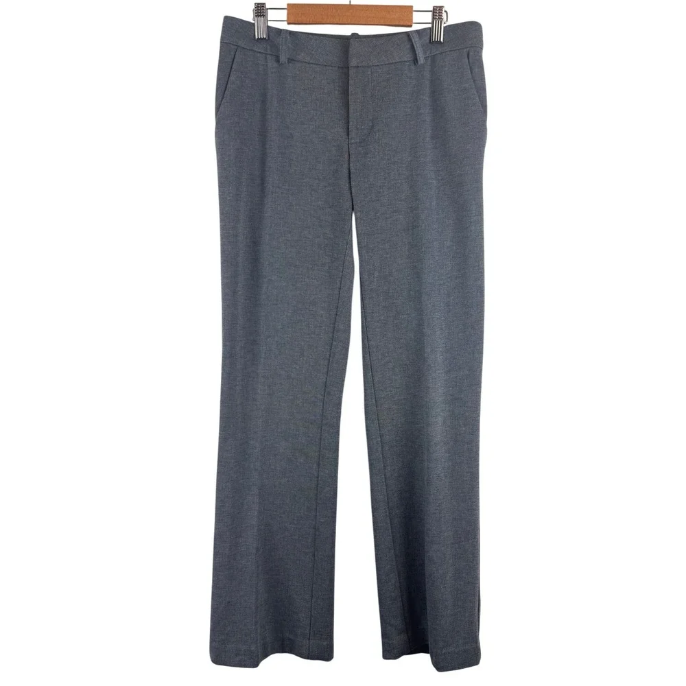 Kut from the‎ Kloth Dress Pants Womens 4 Gray SB10302 Straight Leg Mid Rise Work